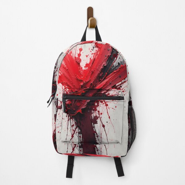 Item preview, Red Splash Abstract Colors Textures Art Contemporary Design designed and sold by ART ATTACK ZONE.