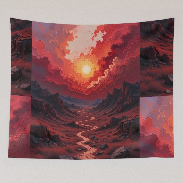 Item preview, Landscape Vibrant Abstract Colors Textures Art Contemporary Design designed and sold by ART ATTACK ZONE.
