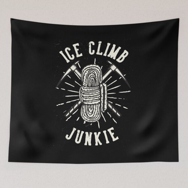 Item preview, ICE CLIMB JUNKIE, the perfect t-shirt for true ice climbing enthusiasts designed and sold by FelkMariShop.