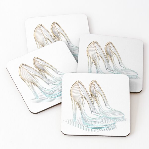 Artikelvorschau, Neon leuchtende High Heels in künstlerischer Modedarstellung entworfen und verkauft von Creative88Art.