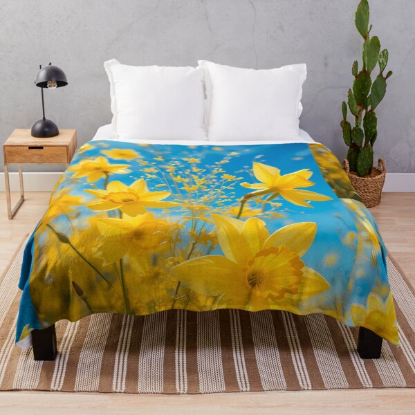 Item preview, Yellow Flowers Abstract Colors Textures Art Contemporary Design designed and sold by ART ATTACK ZONE.