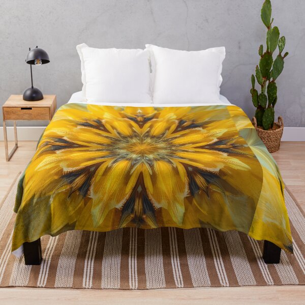 Item preview, Flower Yellow Abstract Colors Textures Art Contemporary Design designed and sold by ART ATTACK ZONE.