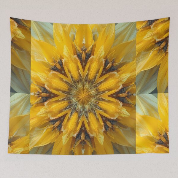 Item preview, Flower Yellow Abstract Colors Textures Art Contemporary Design designed and sold by ART ATTACK ZONE.