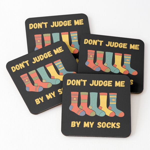 Item preview, DON'T JUDGE ME BY MY SOCKS funny gift for socks lover  designed and sold by FelkMariShop.