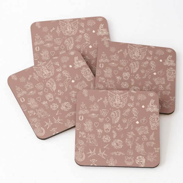 Item preview, old school tattoo _cocoa tone designed and sold by T R E N D Y Z.
