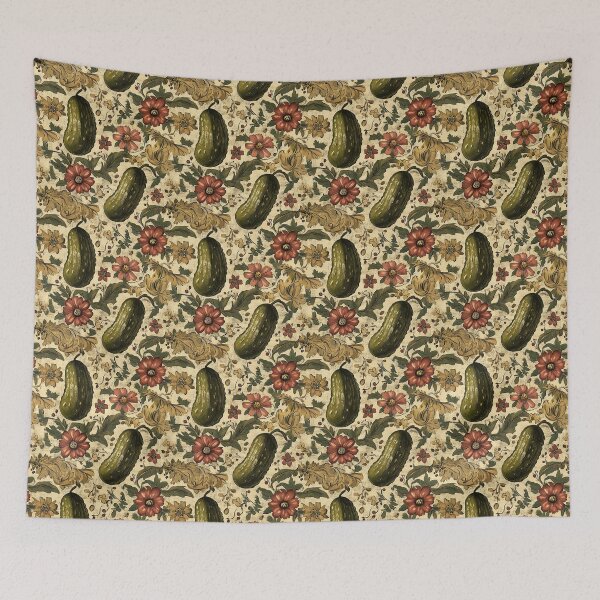 Item preview, Vintage Pickle Floral designed and sold by darkskydelights.