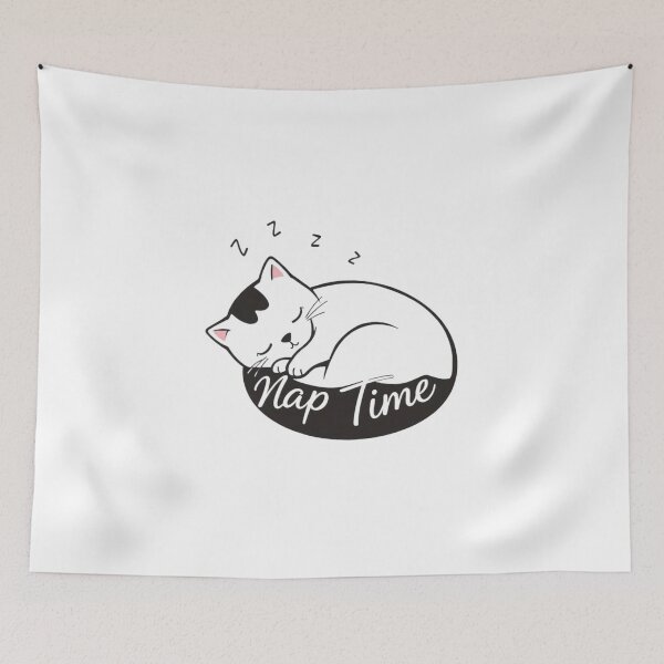 Item preview, Nap Time Cat – Cozy and Cute Sleeping Design designed and sold by beckabbooart.