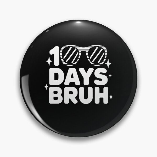 Item preview, 100 DAYS BRUH Retro Glasses School Milestone designed and sold by Hananiah Merch.
