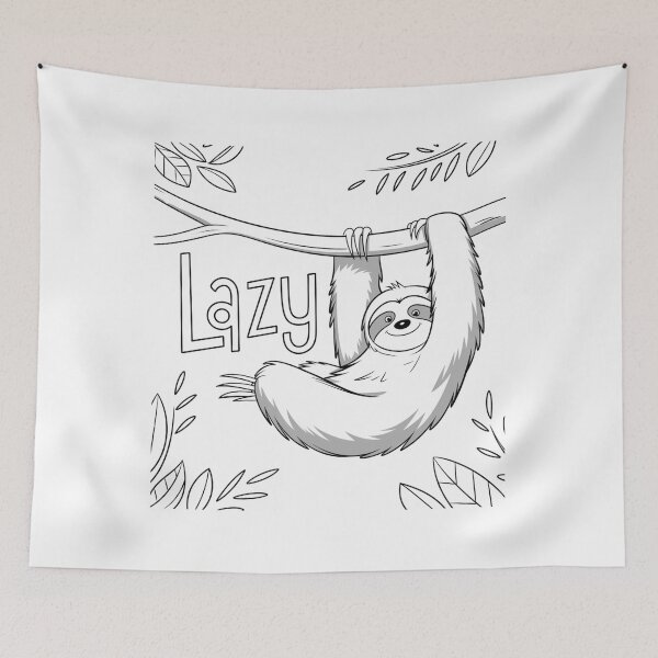 Item preview, Lazy Sloth Design - Embrace the Chill Life designed and sold by beckabbooart.
