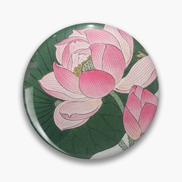 Item preview, Blooming lotus flowers / Ohara Koson designed and sold by LivingCathedral.