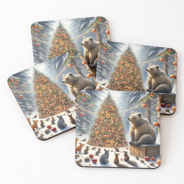 Item preview, Festive Forest Animals designed and sold by M-Y-A-R-T-.