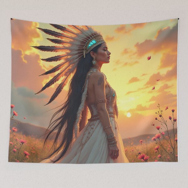 Item preview, Navajo Goddess Changing Woman designed and sold by SoniaSarkali.