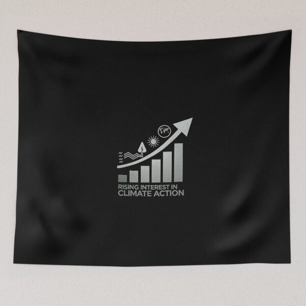 Item preview, rising interest in climate action  designed and sold by bukajart.