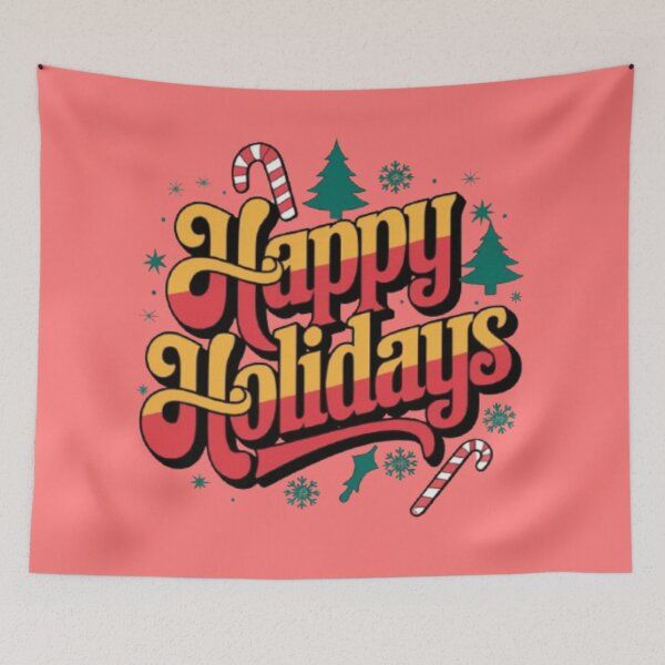 Item preview, "Happy Holidays’ Festive Design designed and sold by PrintBreeze.