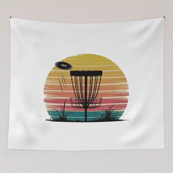 Item preview, Vintage Modern Trendy Frisbee Disc Golf Basket  designed and sold by SOUFIANE1991.