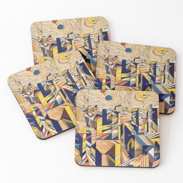 Item preview, Abstract Modern Art Blocks and Colours designed and sold by NickWhittleArt.