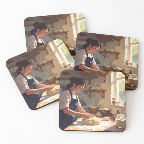 Item preview, Warm embrace afternoon light fresh bread designed and sold by ShroomForge.