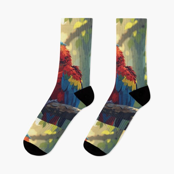 Item preview, Rainbow radiance morning macaw designed and sold by ShroomForge.