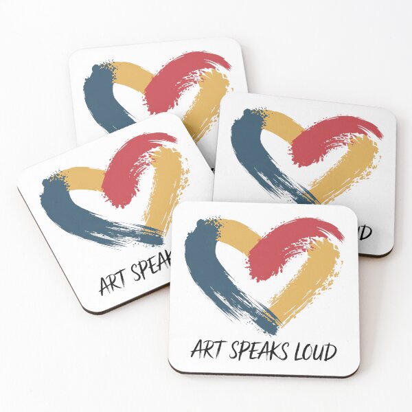 Item preview, Brushstroke Heart - Art Speaks Loud designed and sold by Lily-and-Lyle.
