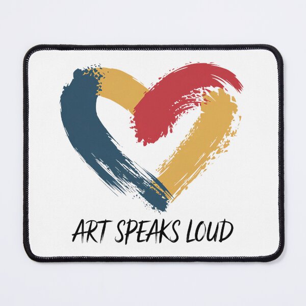 Item preview, Brushstroke Heart - Art Speaks Loud designed and sold by Lily-and-Lyle.