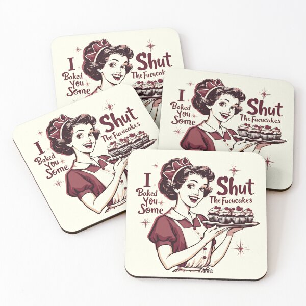 Item preview, Funny Vintage Housewife I Baked You Some Shut The Fucupcakes designed and sold by ArtFromBeyond.