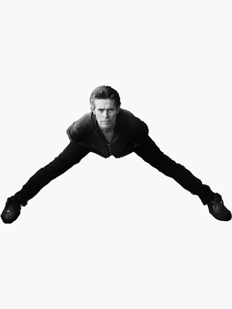 Thumbnail 3 of 3, Sticker, Willem Dafoe pose designed and sold by trashcanbaby.