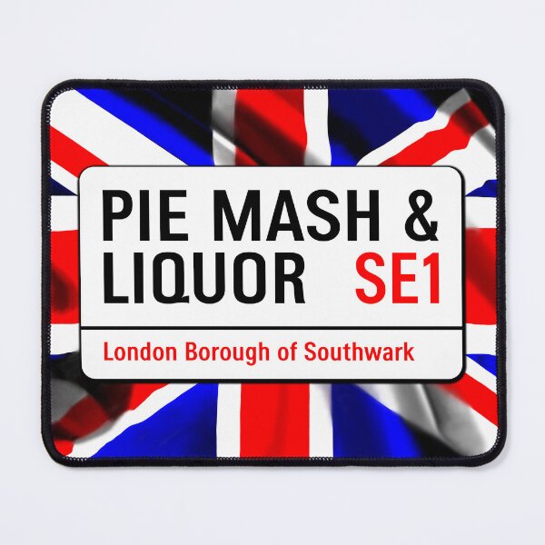 Item preview, Classic London Pie Mash And Liquor Road Sign V1b designed and sold by RetrospectUK.