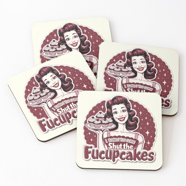 Item preview, Funny Vintage Housewife I Baked You Some Shut The Fucupcakes designed and sold by ArtFromBeyond.