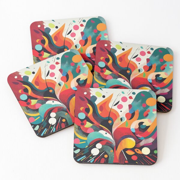 Item preview,  A design of an explosion of geomtric shapes and vibrant colors. designed and sold by HEMRO.