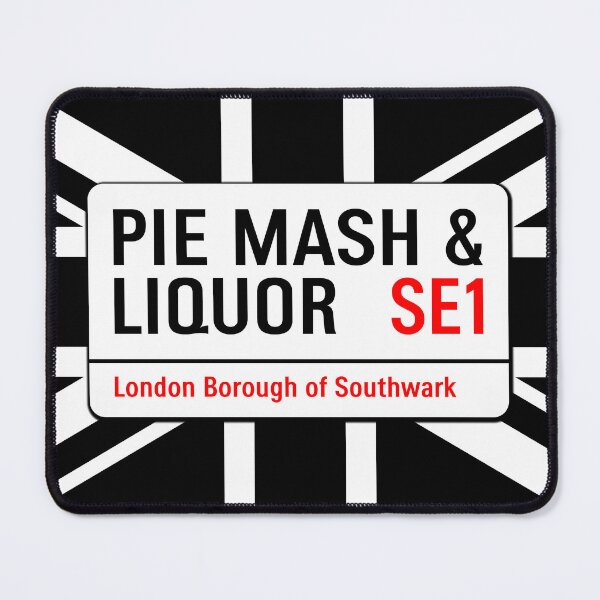 Item preview, Classic London Pie Mash And Liquor Road Sign V1c designed and sold by RetrospectUK.