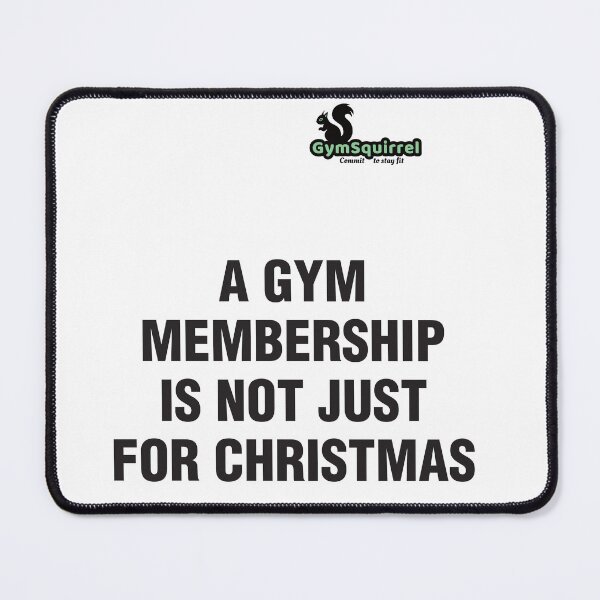 Item preview, Gym Squirrel Not Just For Christmas black lettering (white also available) designed and sold by DJVYEATES.
