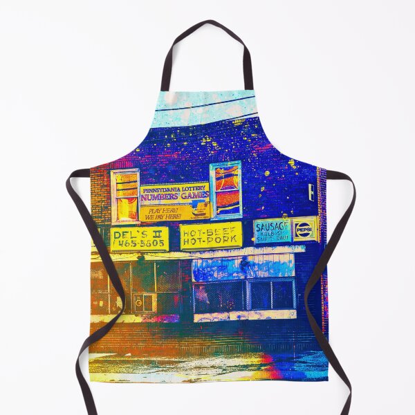 Artikelvorschau, Philly Deli (blau-gelb) entworfen und verkauft von ElderIslesPress.