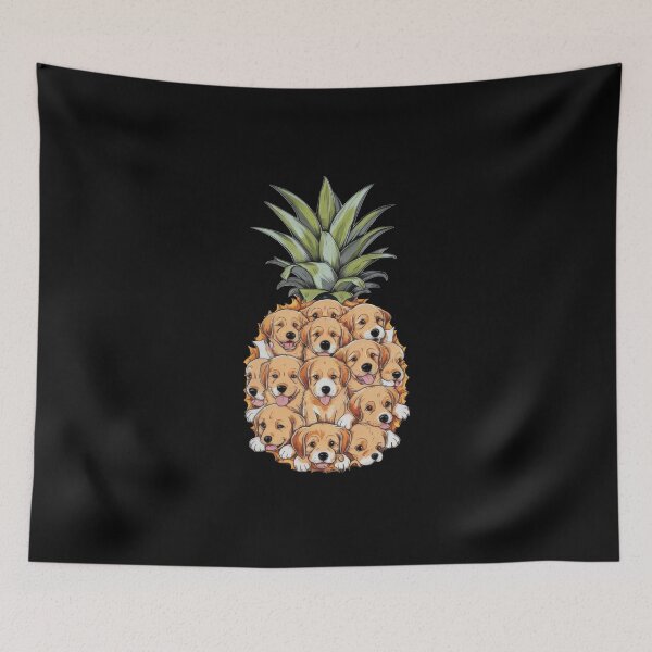 Item preview, Funny Hawaii Pineapple Golden Retriever Dogs Summer Vacation designed and sold by MOONE FLOWER.