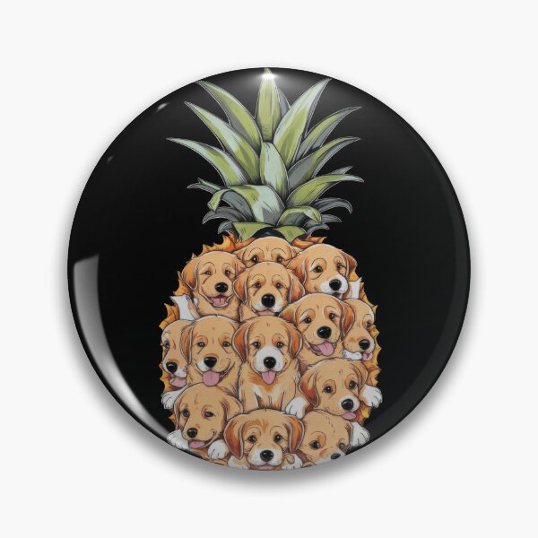 Item preview, Funny Hawaii Pineapple Golden Retriever Dogs Summer Vacation designed and sold by MOONE FLOWER.