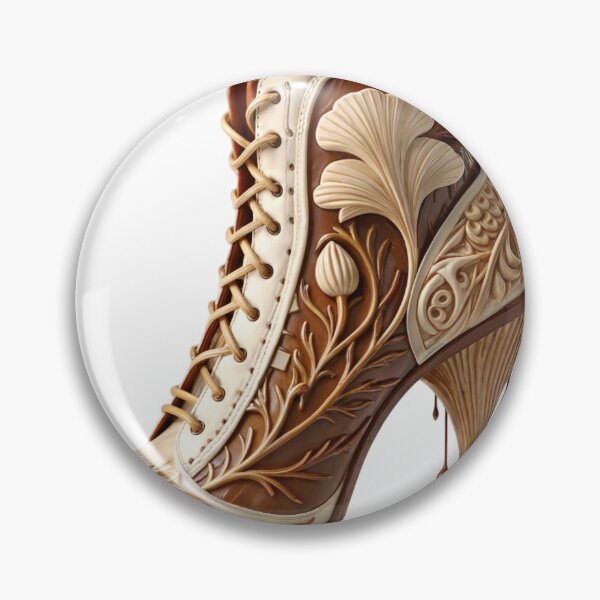 Item preview, Ornately Carved High Heel Shoe with Luxurious Floral Details designed and sold by Creative88Art.