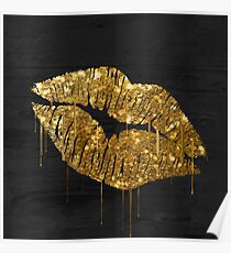 Dripping Gold Posters Redbubble