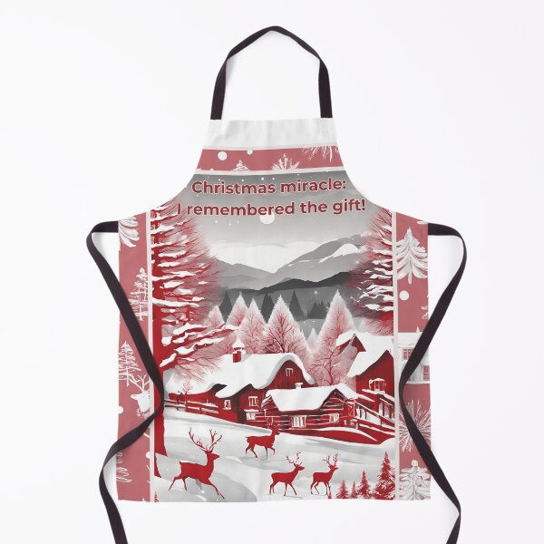 Item preview, Christmas miracle: I remembered the gift! snow landscape red white designed and sold by Rainbow Paws Garden.