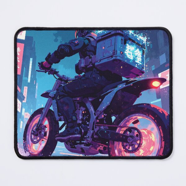 Item preview, Neon speedrunner cybernetic pursuit designed and sold by MadeByHaresShop.