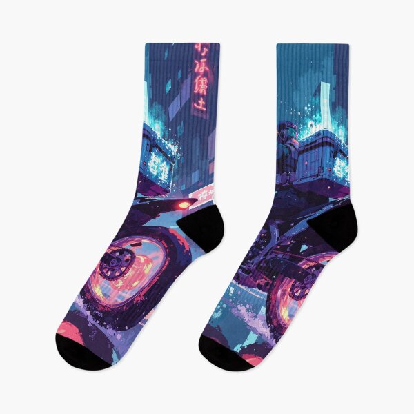 Item preview, Neon speedrunner cybernetic pursuit designed and sold by MadeByHaresShop.