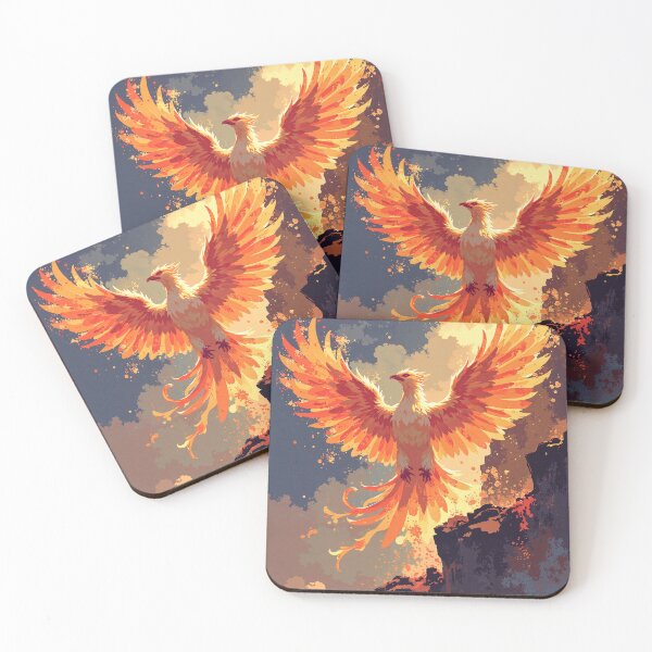 Item preview, Phoenix ascension radiant ember sky designed and sold by MadeByHaresShop.
