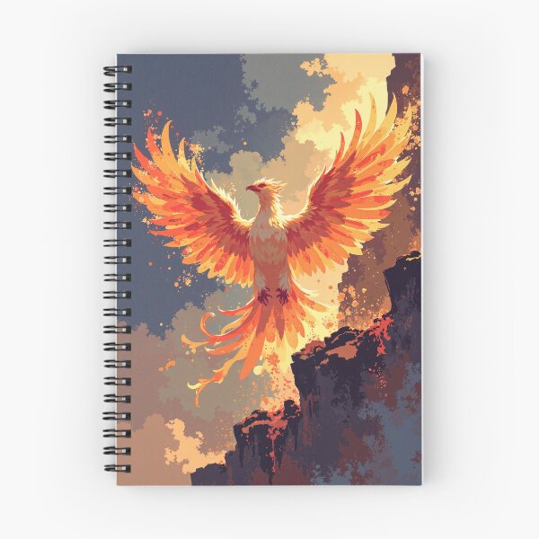 Item preview, Phoenix ascension radiant ember sky designed and sold by MadeByHaresShop.