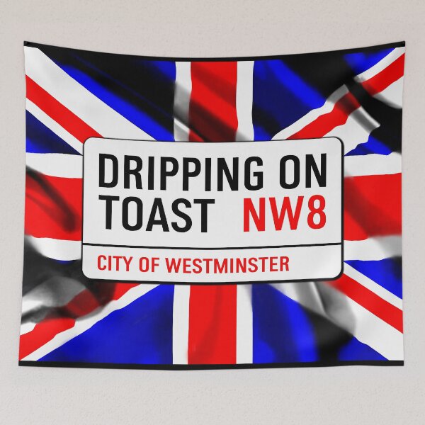 Item preview, Classic London Dripping On Toast Road Sign V1b designed and sold by RetrospectUK.