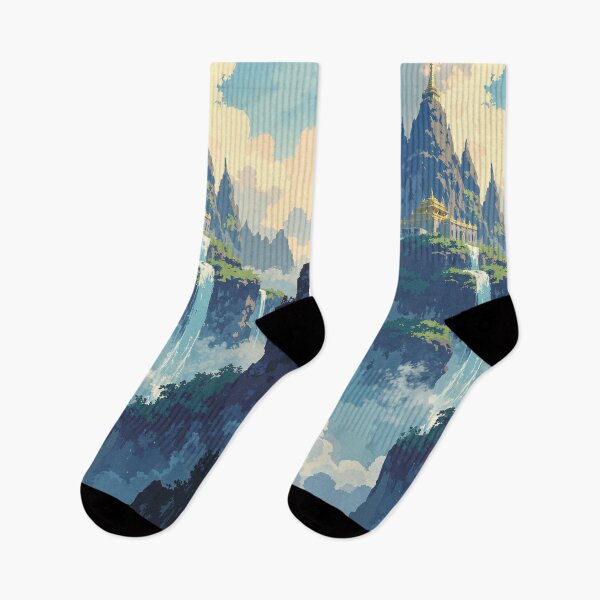 Item preview, Golden temple in the sky of liquid light designed and sold by MadeByHaresShop.