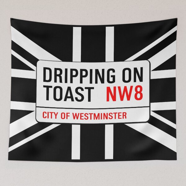 Item preview, Classic London Dripping On Toast Road Sign V1c designed and sold by RetrospectUK.