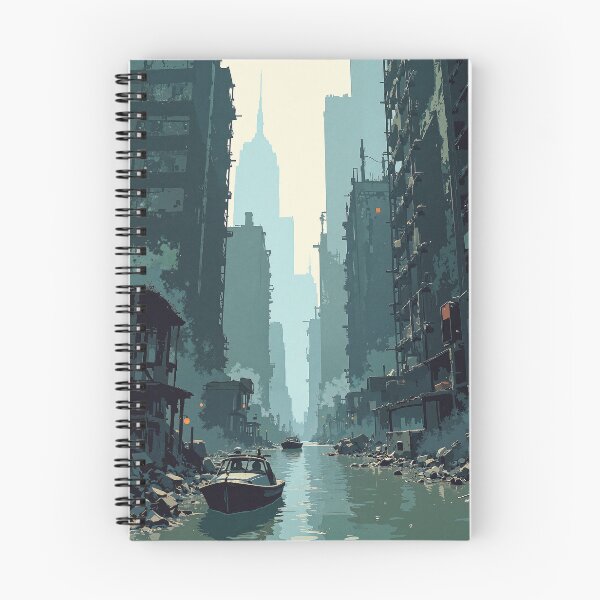 Item preview, Ruins rising a flooded metropolis designed and sold by MadeByHaresShop.