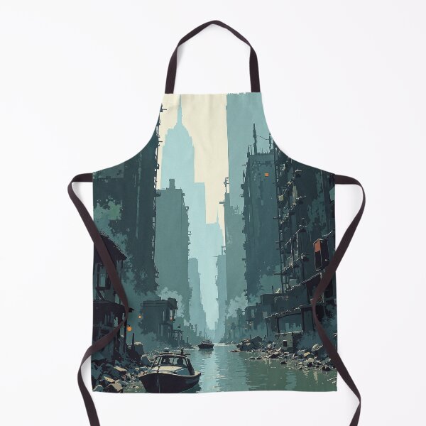 Item preview, Ruins rising a flooded metropolis designed and sold by MadeByHaresShop.