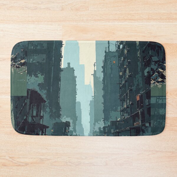 Item preview, Ruins rising a flooded metropolis designed and sold by MadeByHaresShop.