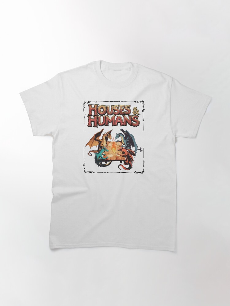 Thumbnail 3 of 7, Classic T-Shirt, Houses and Humans D&D, Dungeons and Dragons designed and sold by kbritoart.