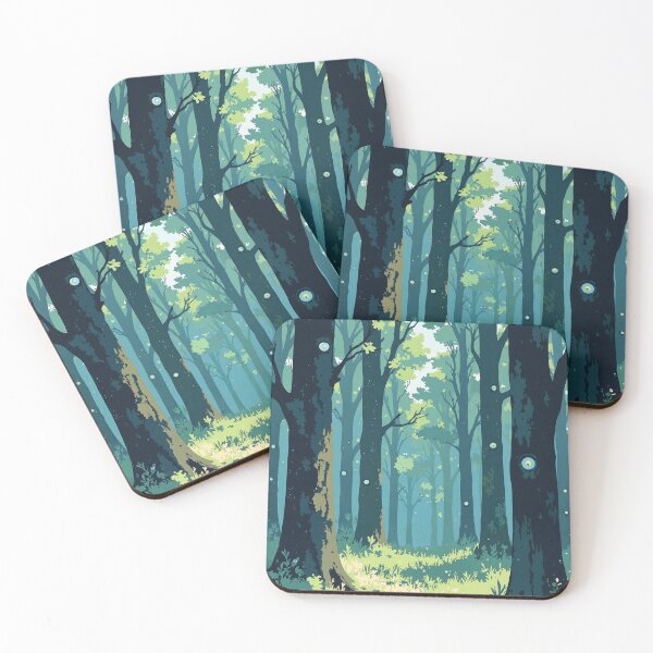 Item preview, Whispers amidst watchful trees glass forest the artwork designed and sold by MadeByHaresShop.