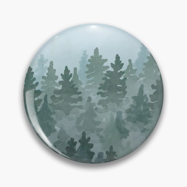 Item preview, Psithurism The sound of the wind whispering through the trees. Misty forest painting designed and sold by Scat the cat.